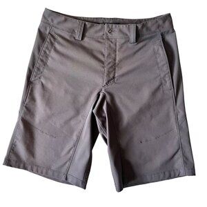 Mens Gray Nau Shorts Size 32 With Pockets & Zippered Back Pockets Lightweight Du